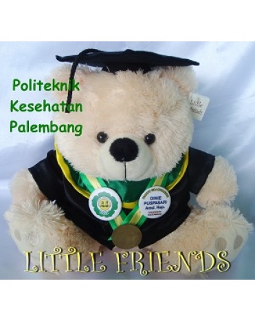 Boneka Wisuda Politeknik Kesehatan Depkes Palembang (30 cm)